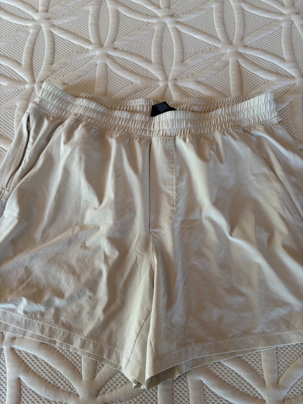 Men's Lightweight Cream Casual Shorts